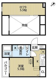 フェリオ北清水の物件間取画像